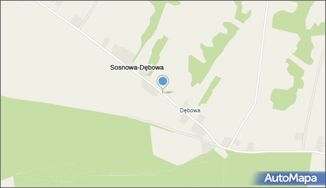 Sosnowa-Dębowa, Sosnowa-Dębowa, mapa Sosnowa-Dębowa