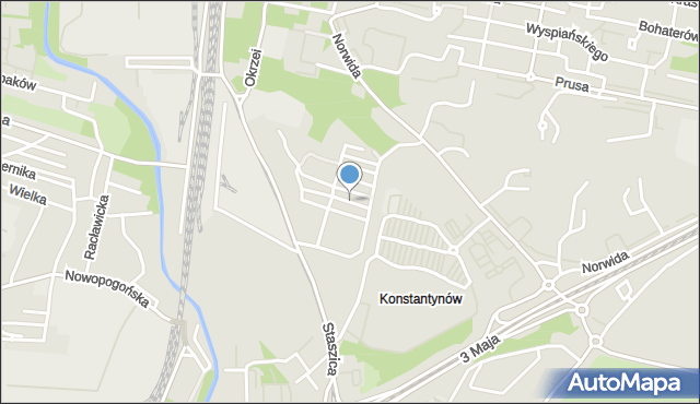 Sosnowiec, Sołtysika Antoniego, mapa Sosnowca
