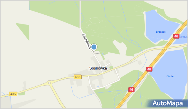 Sosnówka gmina Niemodlin, Sosnówka, mapa Sosnówka gmina Niemodlin