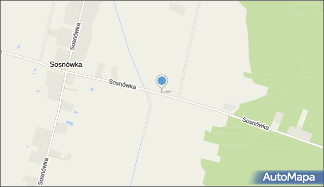 Sosnówka powiat bialski, Sosnówka, mapa Sosnówka powiat bialski