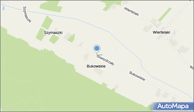 Sowizdrzały gmina Brąszewice, Sowizdrzały, mapa Sowizdrzały gmina Brąszewice