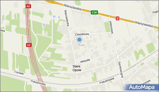 Stare Opole, Sosnowa, mapa Stare Opole