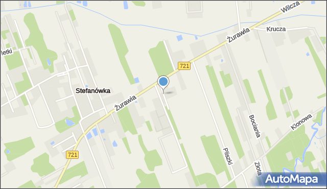 Stefanówka gmina Wiązowna, Sowia, mapa Stefanówka gmina Wiązowna
