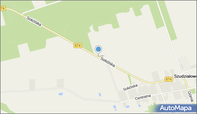 Szudziałowo, Sokólska, mapa Szudziałowo