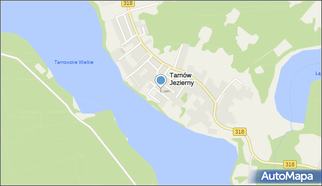 Tarnów Jezierny, Sosnowa, mapa Tarnów Jezierny