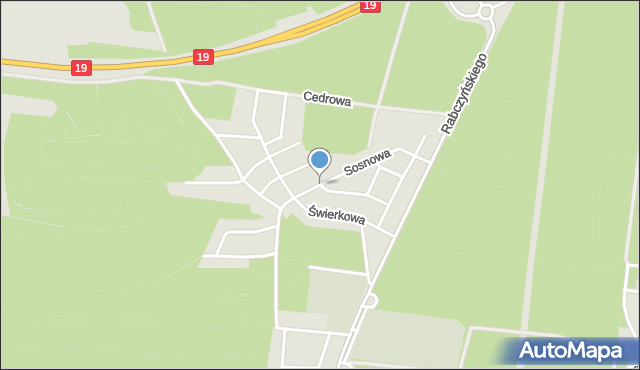 Wasilków, Sosnowa, mapa Wasilków