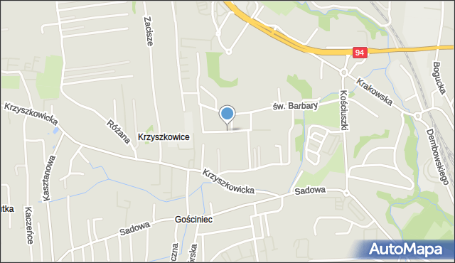 Wieliczka, Solna, mapa Wieliczka