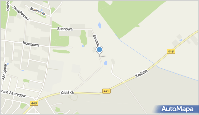Wioska gmina Syców, Sosnowa, mapa Wioska gmina Syców