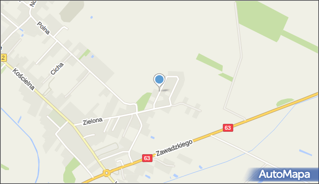 Wisznice, Sosnowa, mapa Wisznice