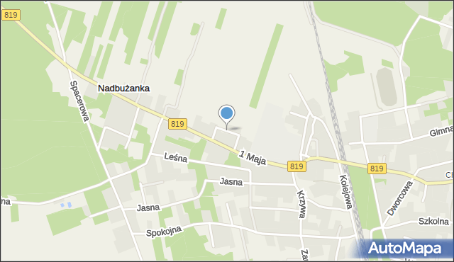 Wola Uhruska, Sosnowa, mapa Wola Uhruska