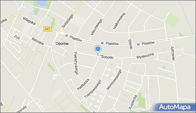 Wrocław, Sobótki, mapa Wrocławia