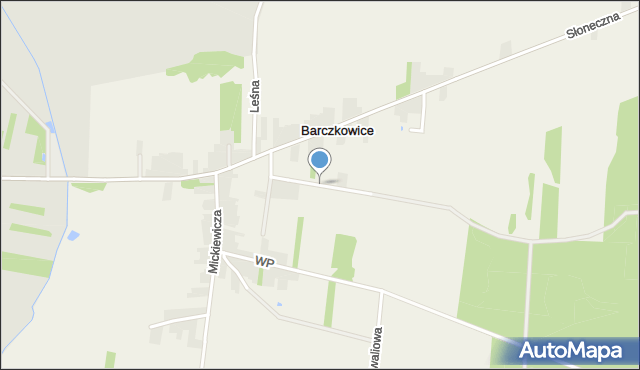 Barczkowice, Spacerowa, mapa Barczkowice