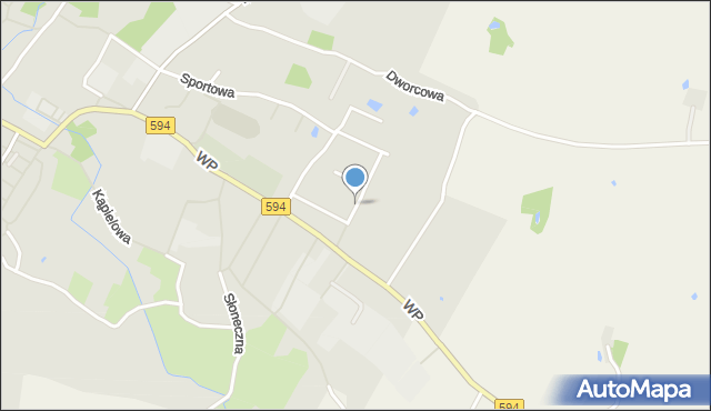 Bisztynek, Spółdzielców, mapa Bisztynek