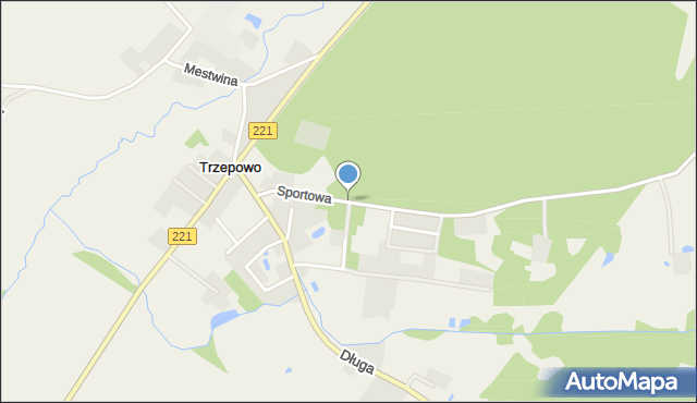 Borowina gmina Przywidz, Sportowa, mapa Borowina gmina Przywidz
