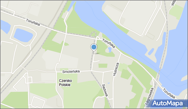 Bydgoszcz, Spadzista, mapa Bydgoszczy