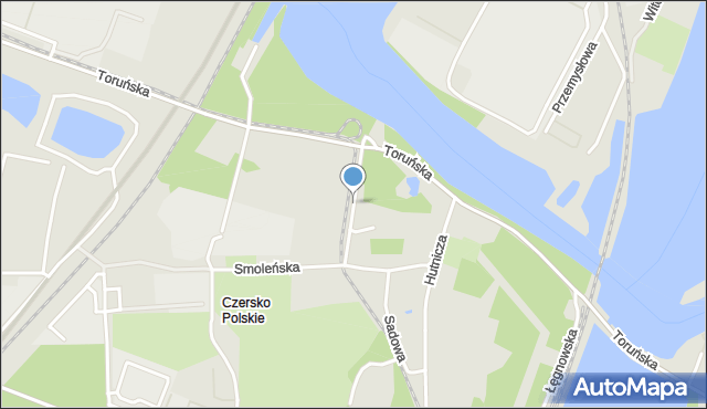 Bydgoszcz, Spadzista, mapa Bydgoszczy