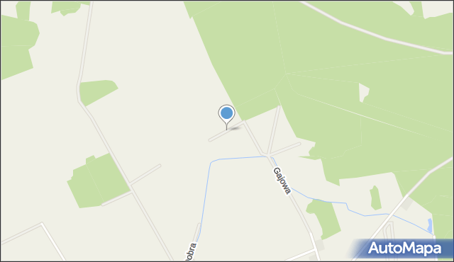 Byków, Spokojna, mapa Byków