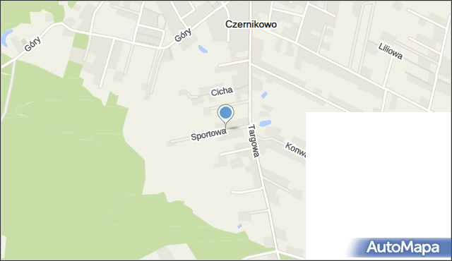 Czernikowo, Sportowa, mapa Czernikowo