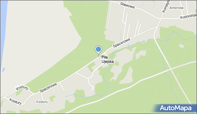Dąbrowa Górnicza, Spacerowa, mapa Dąbrowa Górnicza