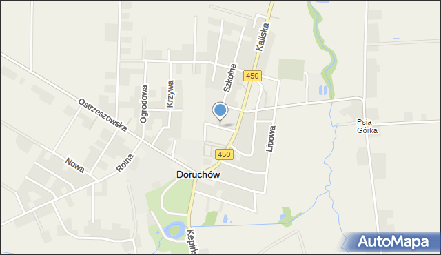 Doruchów, Sportowa, mapa Doruchów