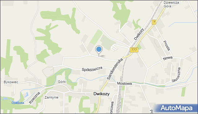 Dwikozy, Sportowa, mapa Dwikozy