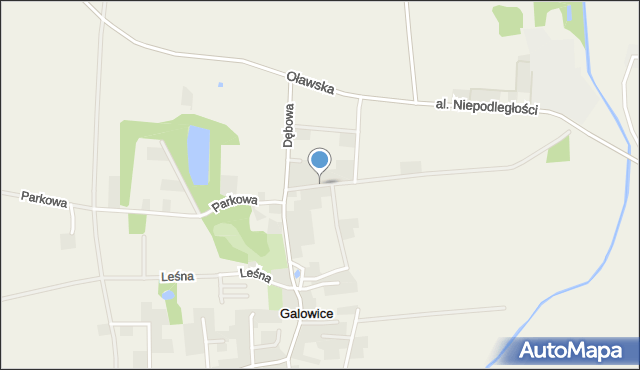 Galowice, Sportowa, mapa Galowice