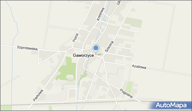 Gaworzyce, Sportowa, mapa Gaworzyce