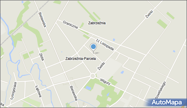 Głowno, Spółdzielcza, mapa Głowno