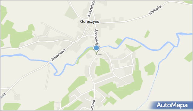 Goręczyno, Sportowa, mapa Goręczyno