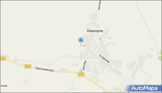 Goszczyno gmina Krokowa, Spacerowa, mapa Goszczyno gmina Krokowa