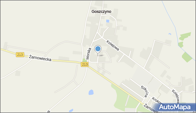 Goszczyno gmina Krokowa, Spokojna, mapa Goszczyno gmina Krokowa