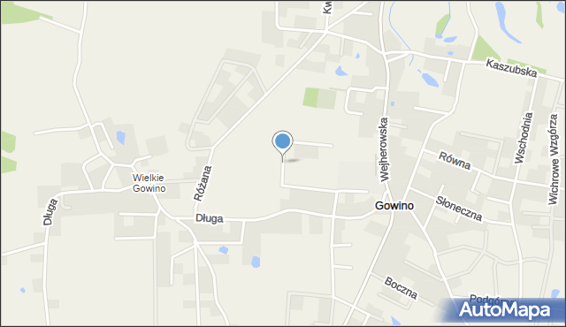 Gowino, Sportowa, mapa Gowino
