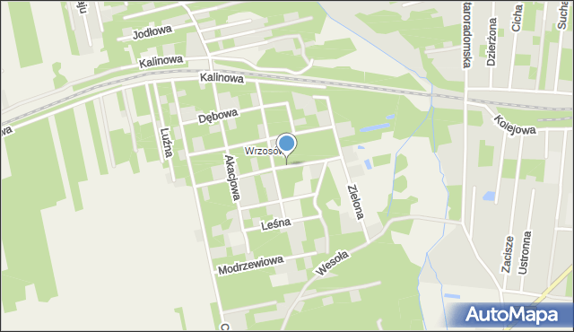 Groszowice, Spacerowa, mapa Groszowice