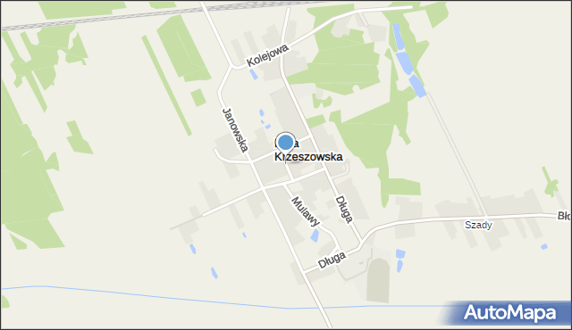 Huta Krzeszowska, Spokojna, mapa Huta Krzeszowska
