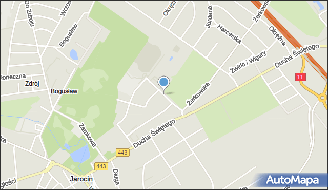 Jarocin, Sportowa, mapa Jarocin