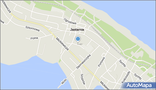 Jastarnia, Sportowa, mapa Jastarnia