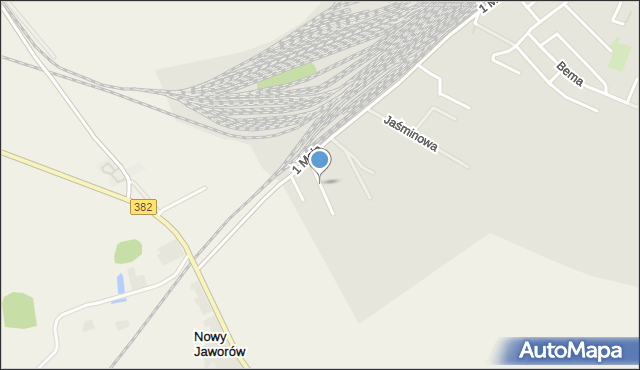 Jaworzyna Śląska, Spokojna, mapa Jaworzyna Śląska