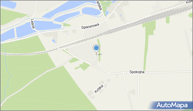 Jeziorzany gmina Tarczyn, Spokojna, mapa Jeziorzany gmina Tarczyn