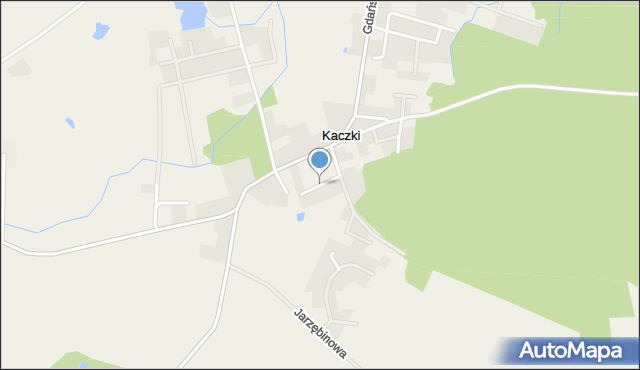 Kaczki, Spokojna, mapa Kaczki