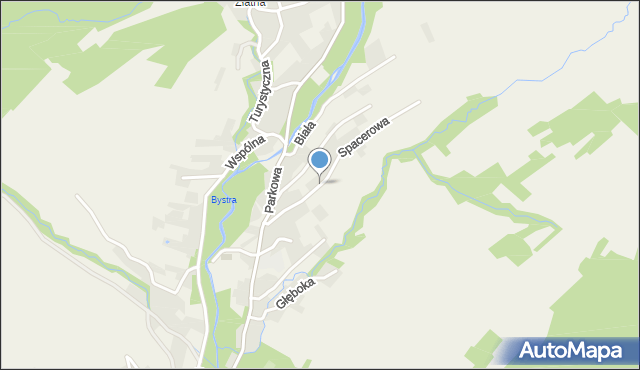 Kamesznica, Spacerowa, mapa Kamesznica