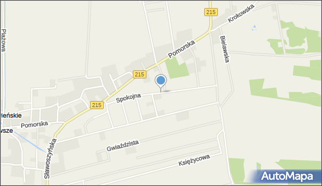 Karwieńskie Błoto Pierwsze, Spokojna, mapa Karwieńskie Błoto Pierwsze