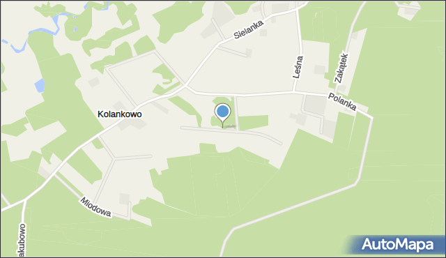 Kolankowo gmina Nowa Wieś Wielka, Spacerowa, mapa Kolankowo gmina Nowa Wieś Wielka