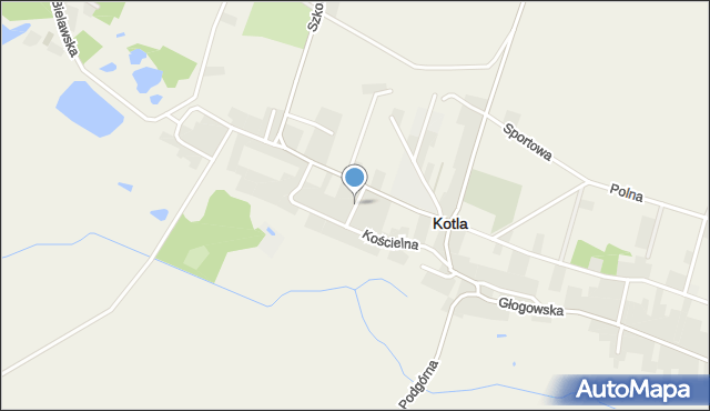 Kotla, Spadzista, mapa Kotla