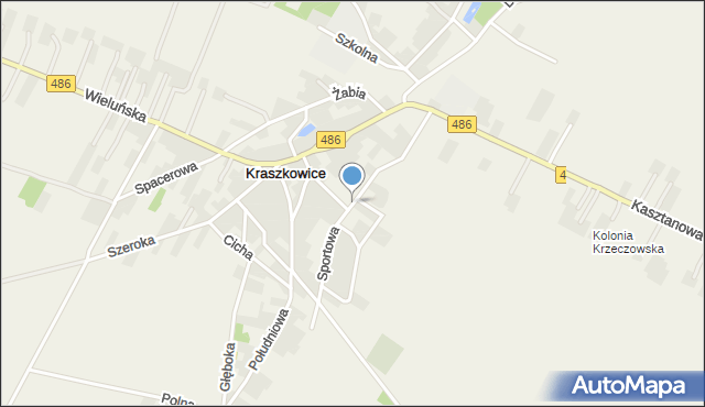 Kraszkowice, Sportowa, mapa Kraszkowice