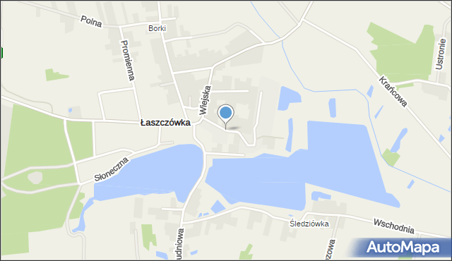 Łaszczówka, Spółdzielcza, mapa Łaszczówka