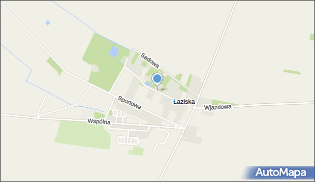 Łaziska gmina Orońsko, Spacerowa, mapa Łaziska gmina Orońsko