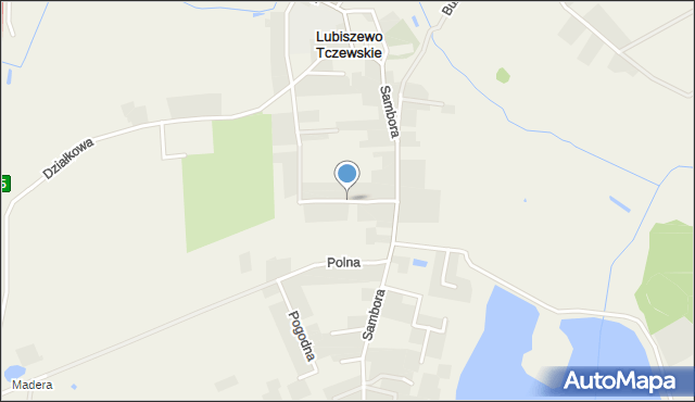 Lubiszewo Tczewskie, Spacerowa, mapa Lubiszewo Tczewskie