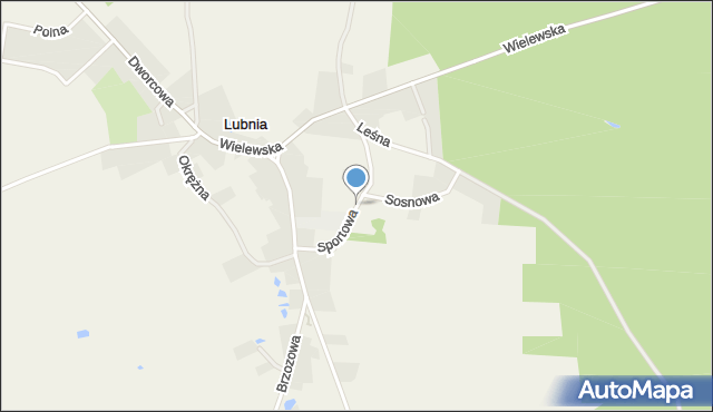 Lubnia, Sportowa, mapa Lubnia