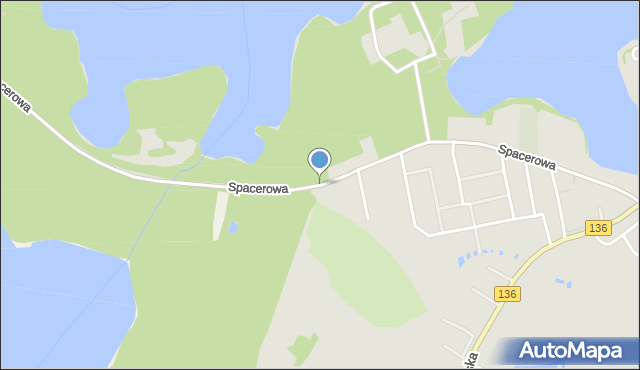 Lubniewice, Spacerowa, mapa Lubniewice