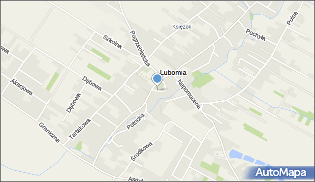 Lubomia, Sportowa, mapa Lubomia